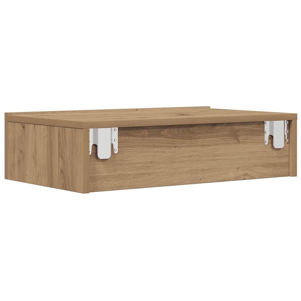 tv-bord med LED-lys 60x35x15,5 cm kunsteg
