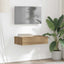 tv-bord med LED-lys 60x35x15,5 cm kunsteg
