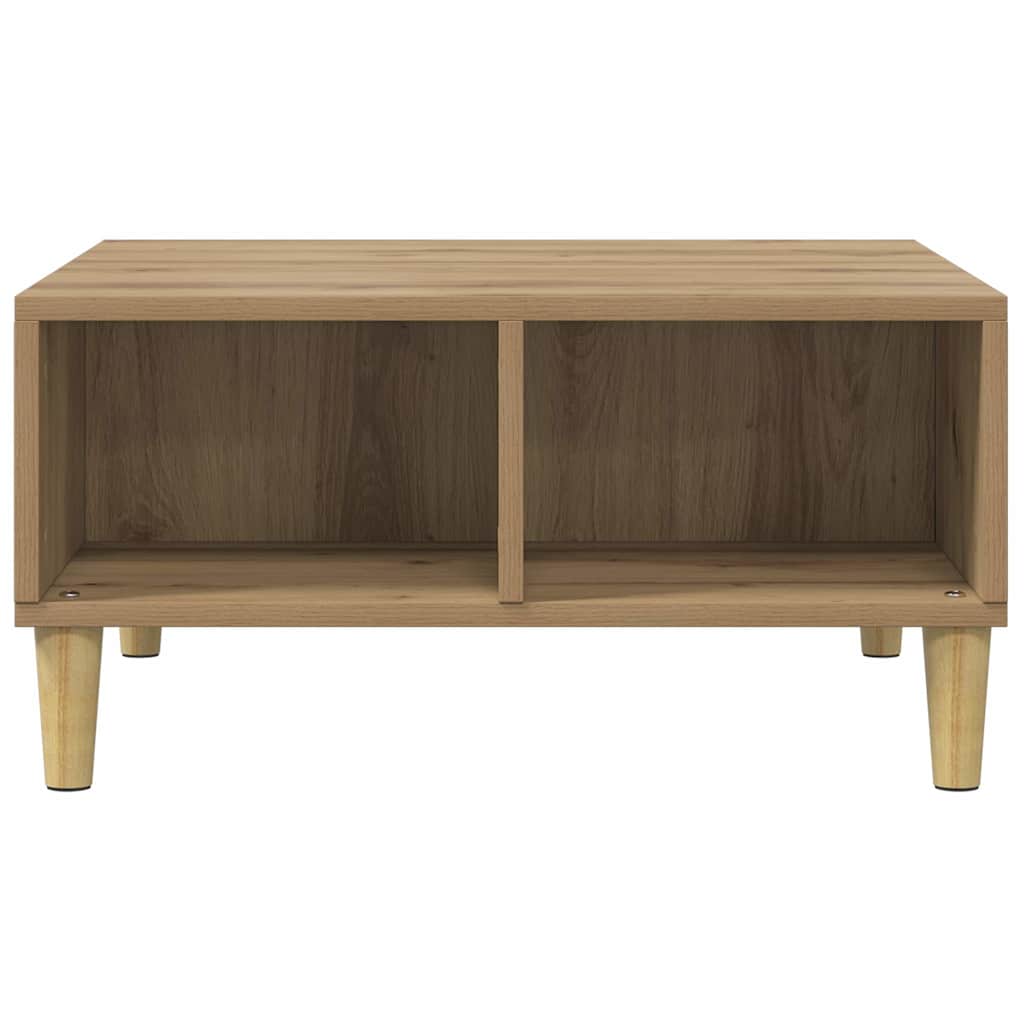 sofabord 60x60x30 cm konstrueret træ kunsteg