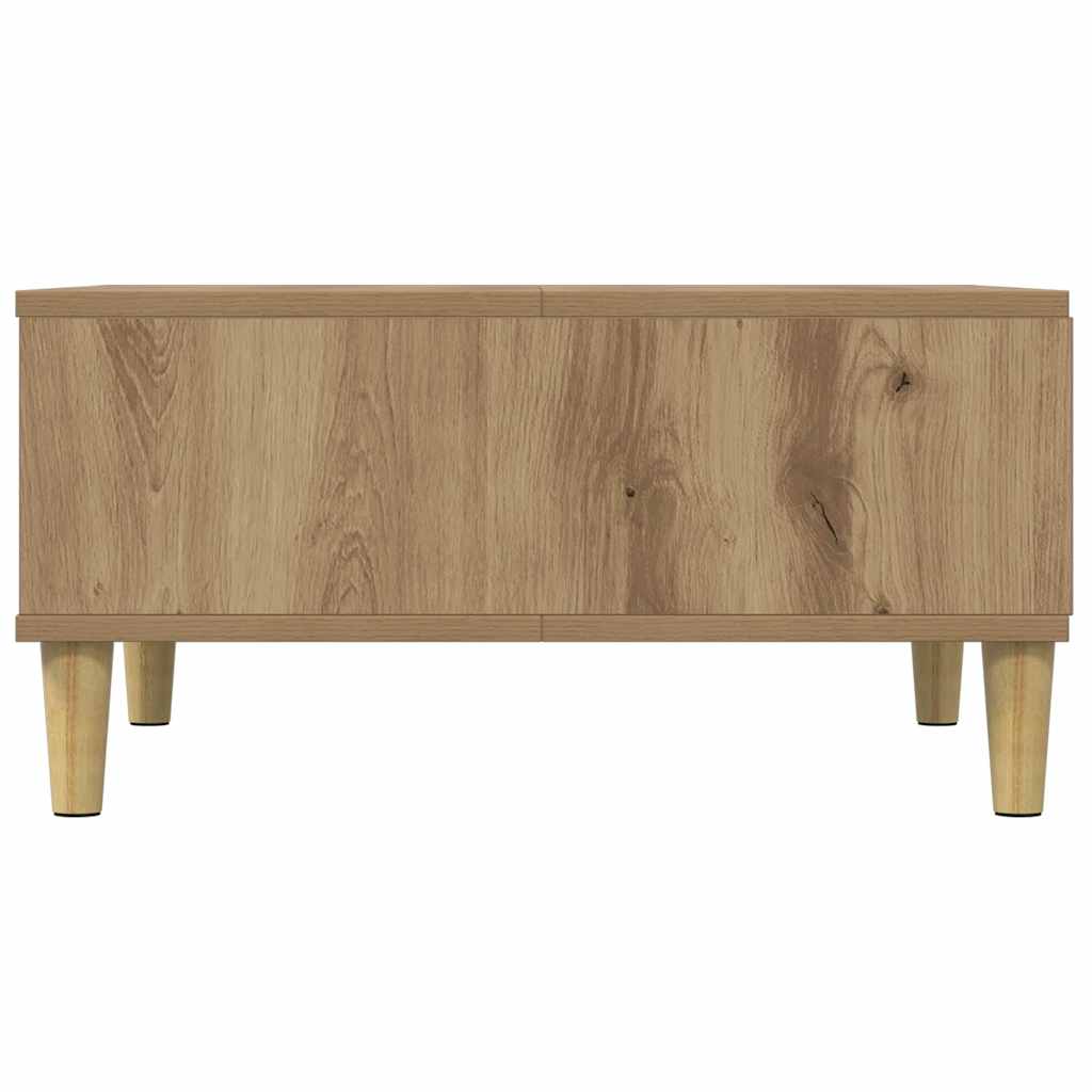 sofabord 60x60x30 cm konstrueret træ kunsteg