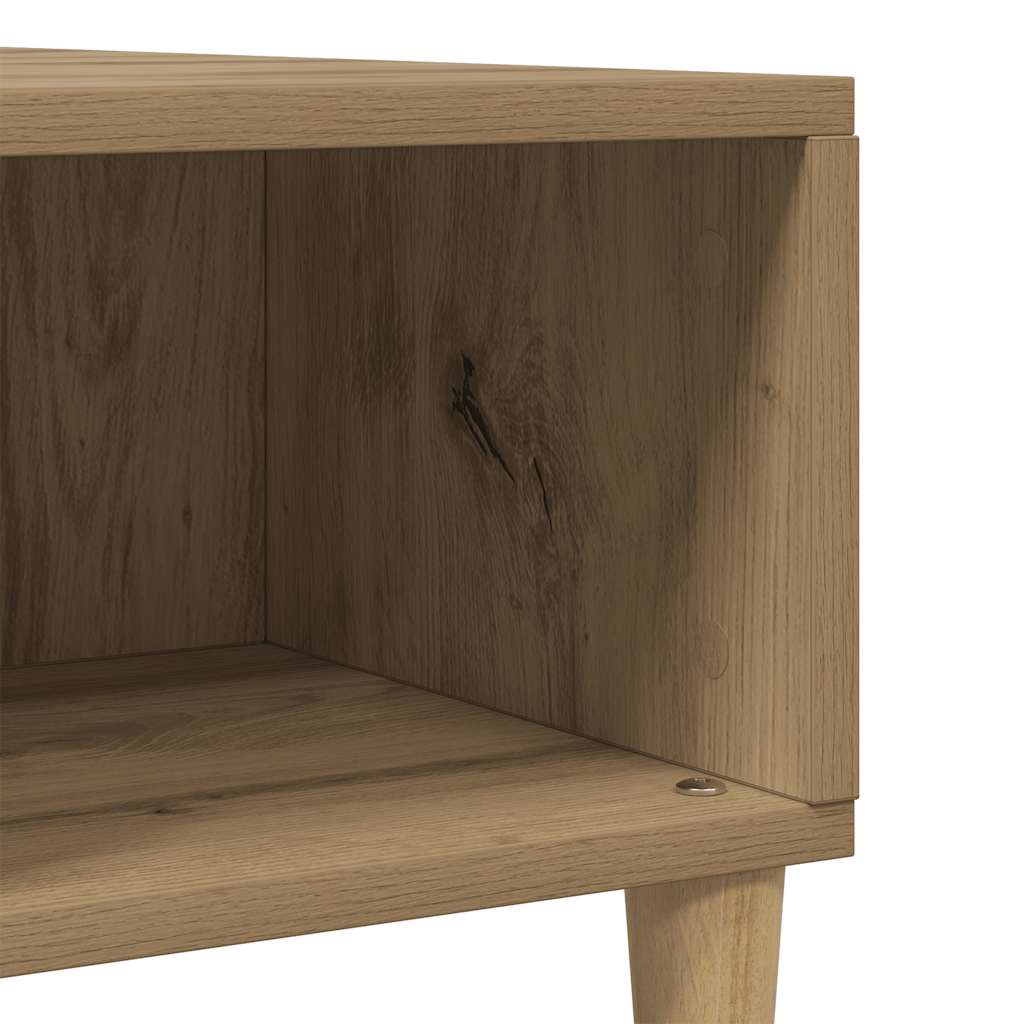sofabord 60x60x30 cm konstrueret træ kunsteg