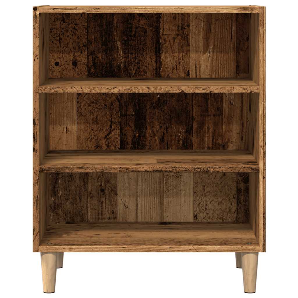 skænk 57x35x75 cm konstrueret træ antikt træ