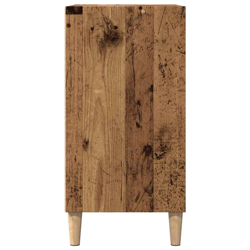 skænk 57x35x75 cm konstrueret træ antikt træ