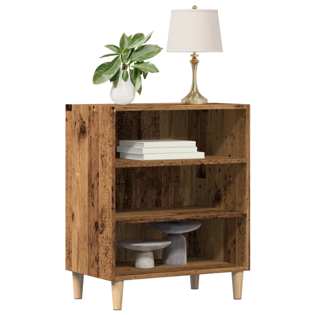 skænk 57x35x75 cm konstrueret træ antikt træ