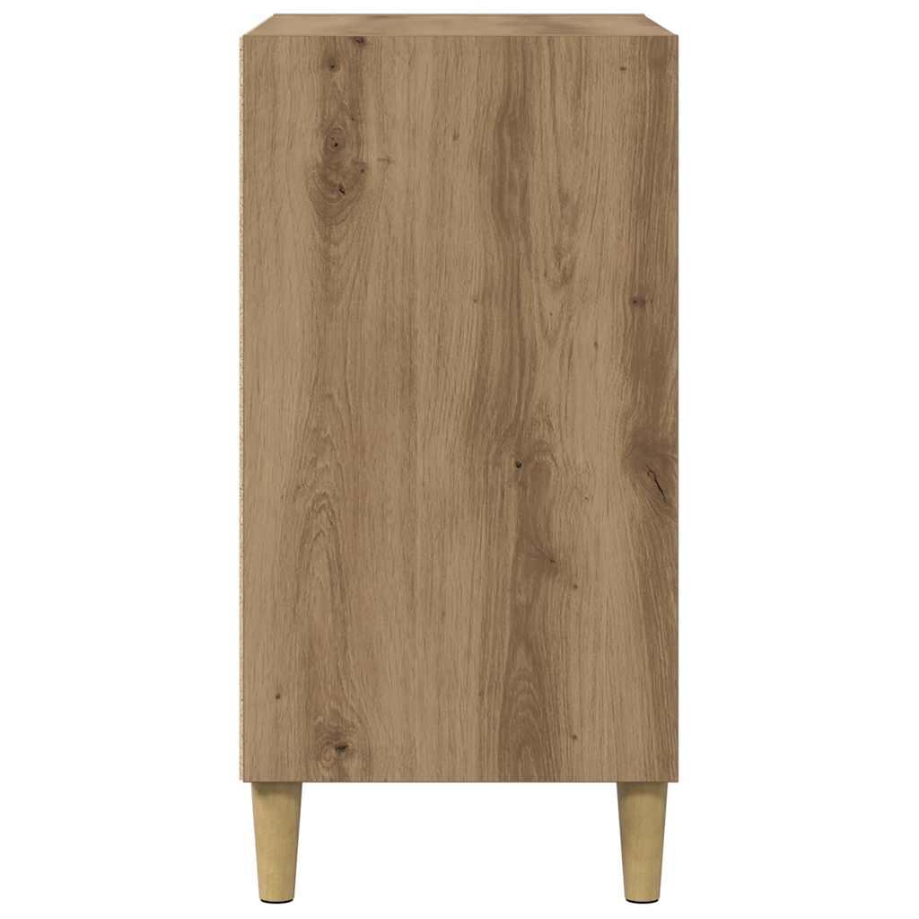 skænk 57x35x75 cm konstrueret træ kunsteg