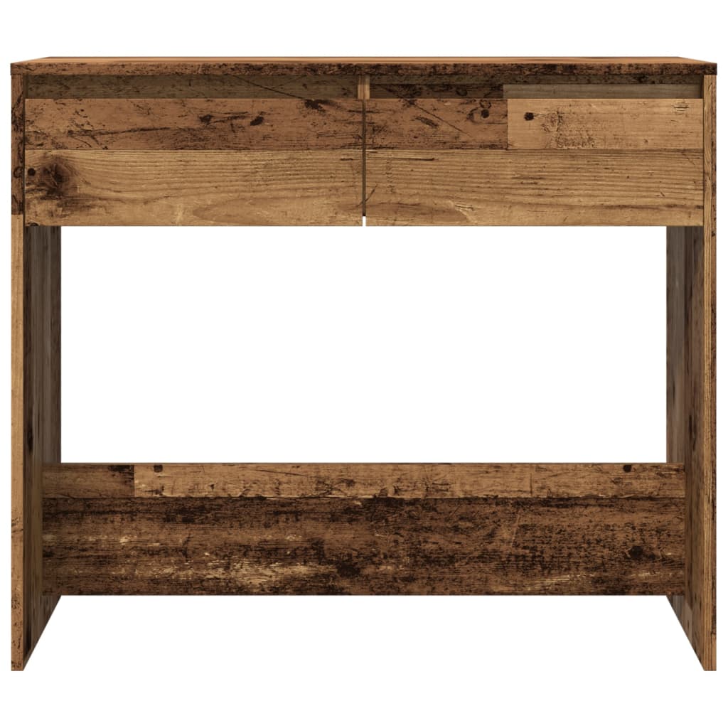 konsolbord 89x41x76,5 cm konstrueret træ antikt træ