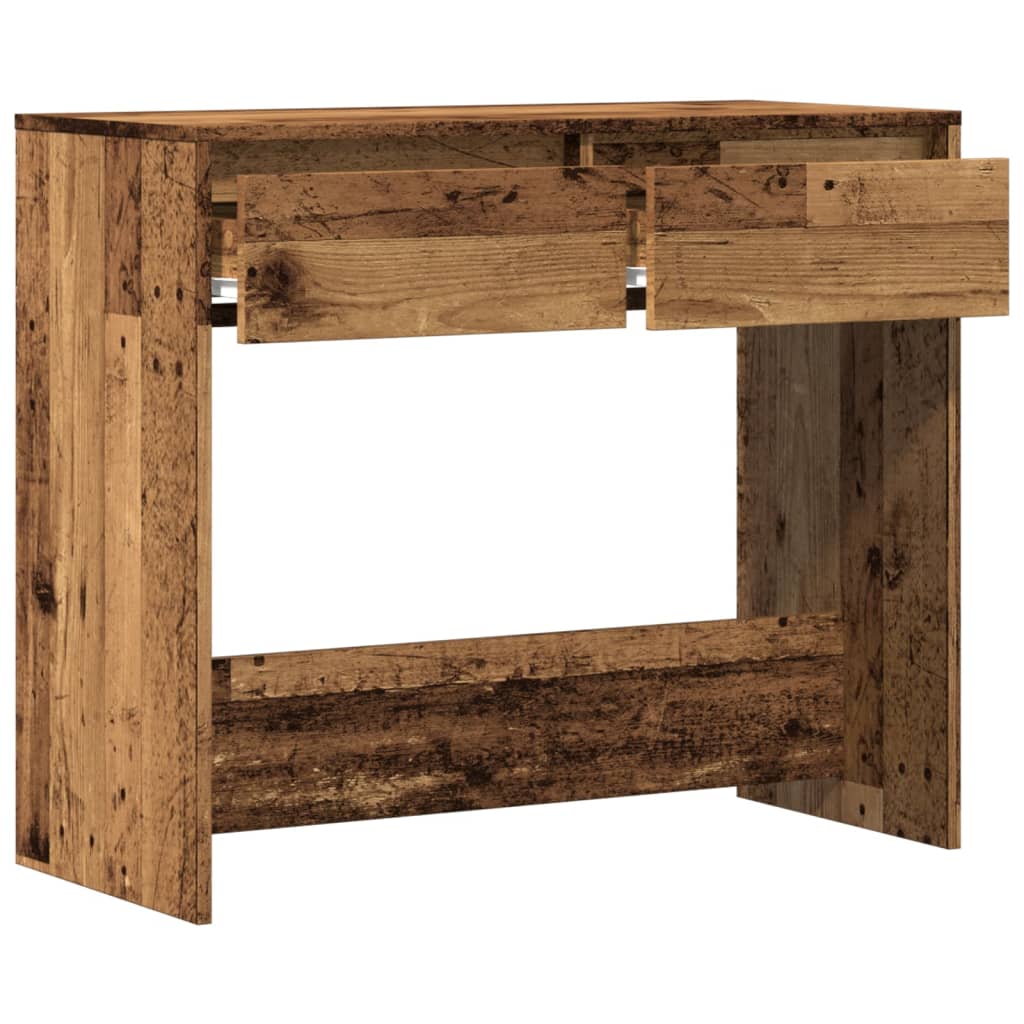 konsolbord 89x41x76,5 cm konstrueret træ antikt træ