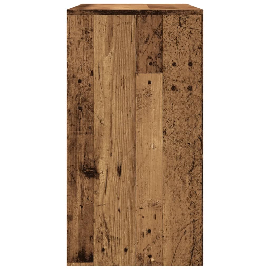 konsolbord 89x41x76,5 cm konstrueret træ antikt træ