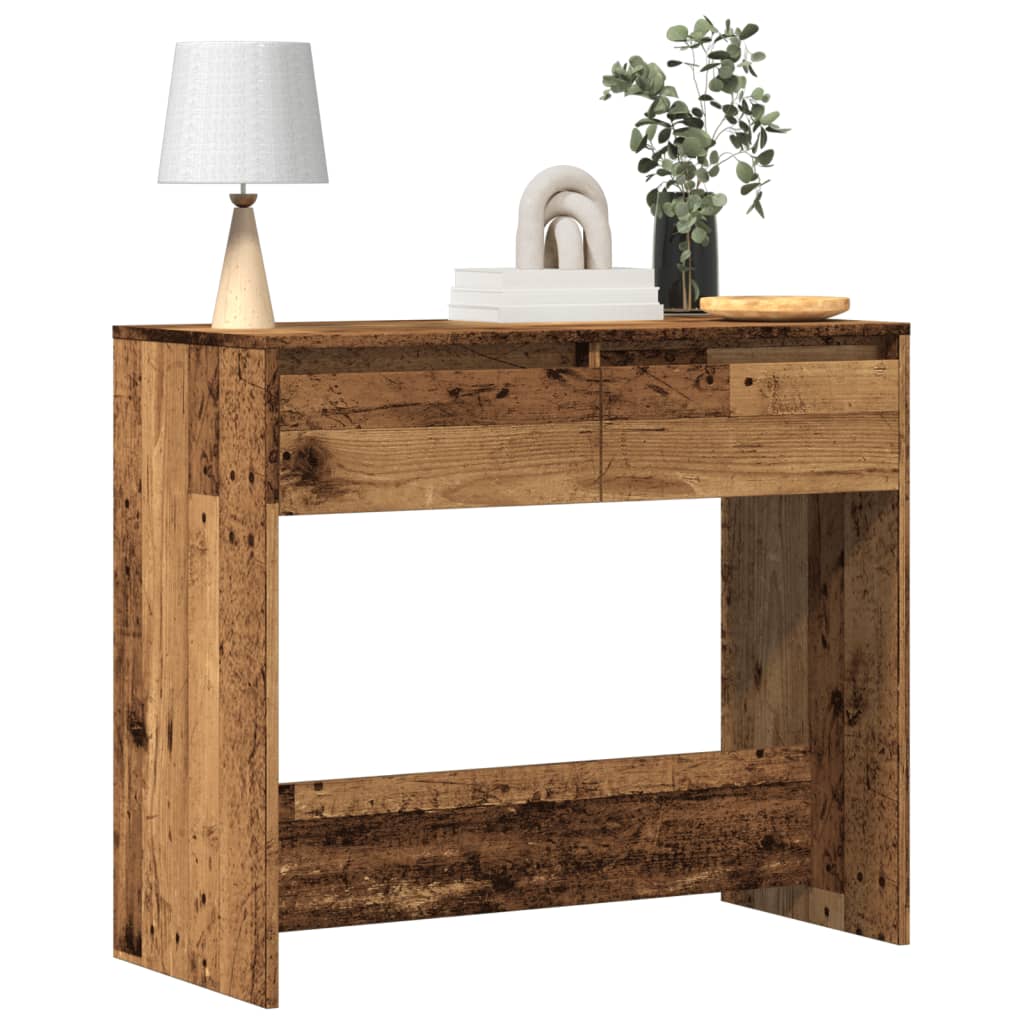 konsolbord 89x41x76,5 cm konstrueret træ antikt træ