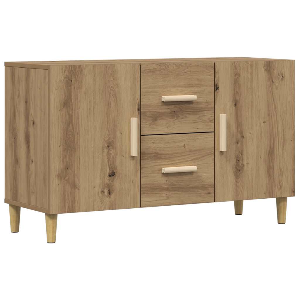 skænk 100x36x60 cm konstrueret træ kunsteg