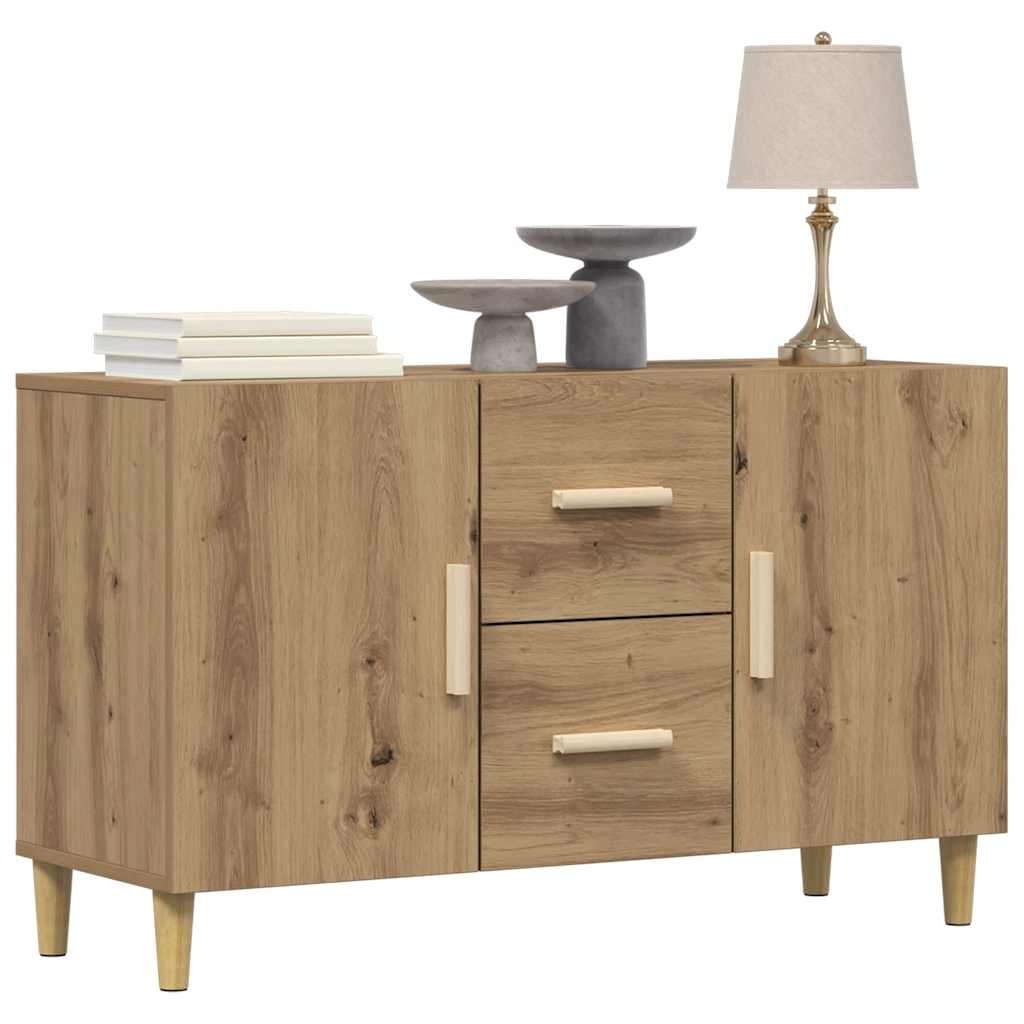 skænk 100x36x60 cm konstrueret træ kunsteg
