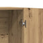 skab 70x31x115 cm konstrueret træ artisan egetræsfarve