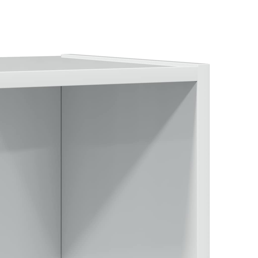 skab 60x24x143 cm konstrueret træ hvid højglans