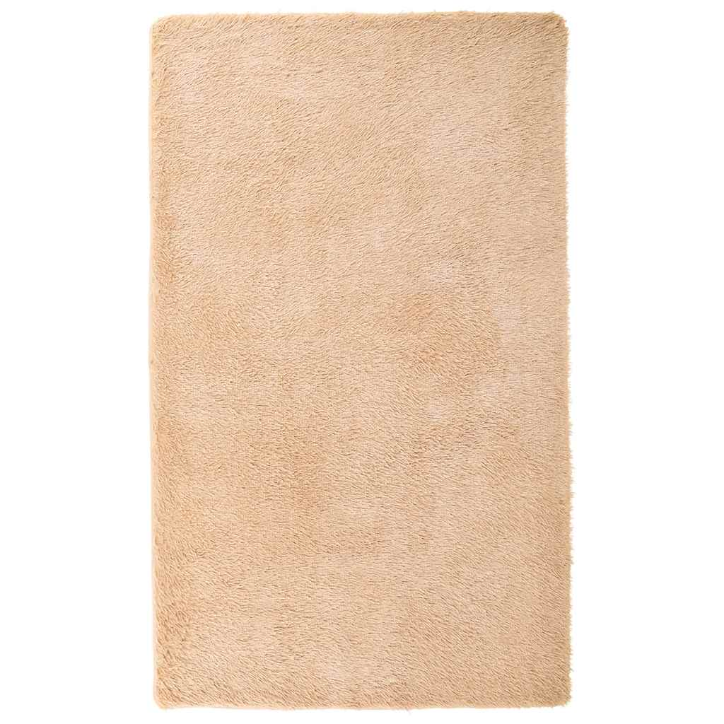 shaggy gulvtæppe NAVARRA 60x100 cm høje luv polyester beige