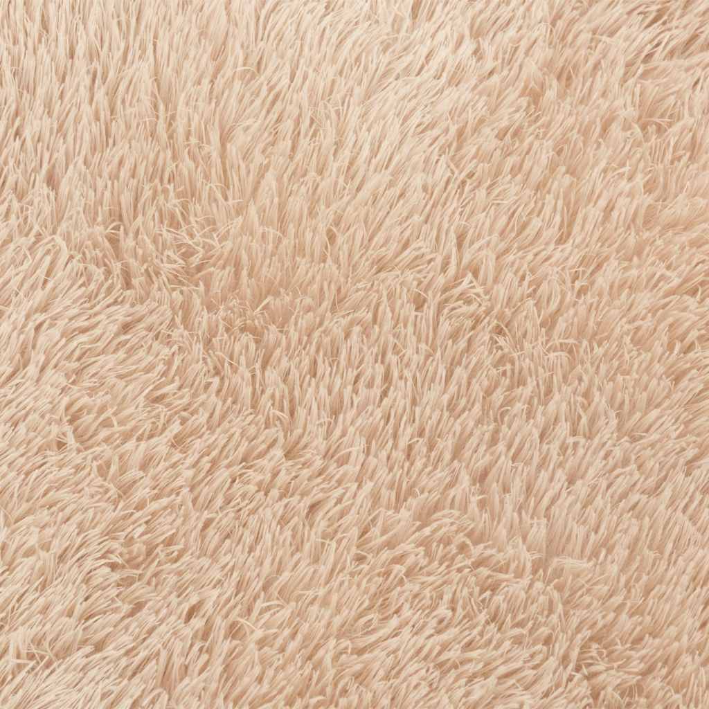 shaggy gulvtæppe NAVARRA 120x170 cm høje luv polyester beige