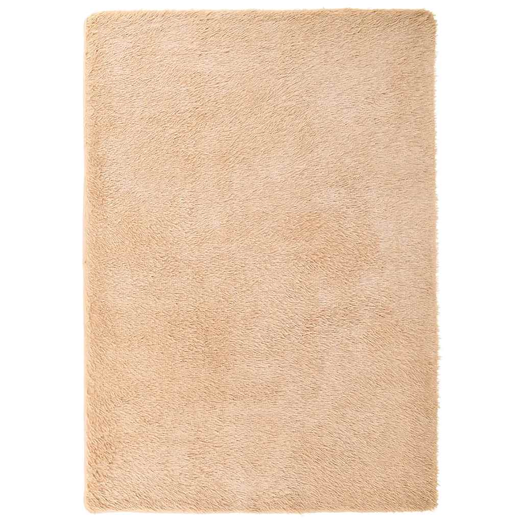 shaggy gulvtæppe NAVARRA 240x340 cm høje luv polyester beige