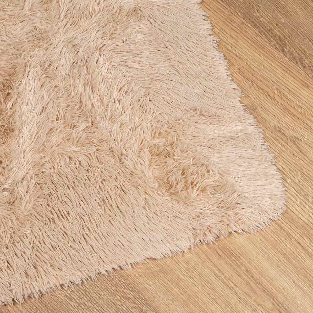shaggy gulvtæppe NAVARRA 240x340 cm høje luv polyester beige
