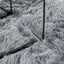 shaggy gulvtæppe NAVARRA 240x340 cm høje luv polyester lysegrå