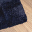 shaggy gulvtæppe NAVARRA 240x340cm høje luv polyester marineblå