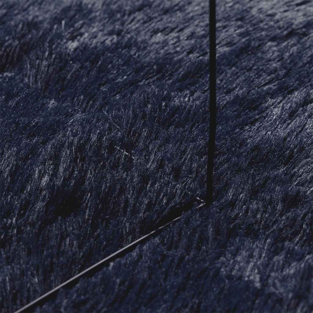 shaggy gulvtæppe NAVARRA 240x340cm høje luv polyester marineblå