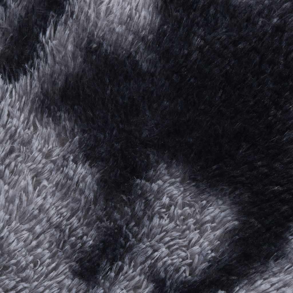 shaggy gulvtæppe NAVARRA 200x200 cm høje luv polyester mørkegrå