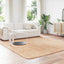 shaggy gulvtæppe NAVARRA 240x240 cm høje luv polyester beige