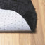 shaggy gulvtæppe NAVARRA 160x160 cm høje luv polyester sort
