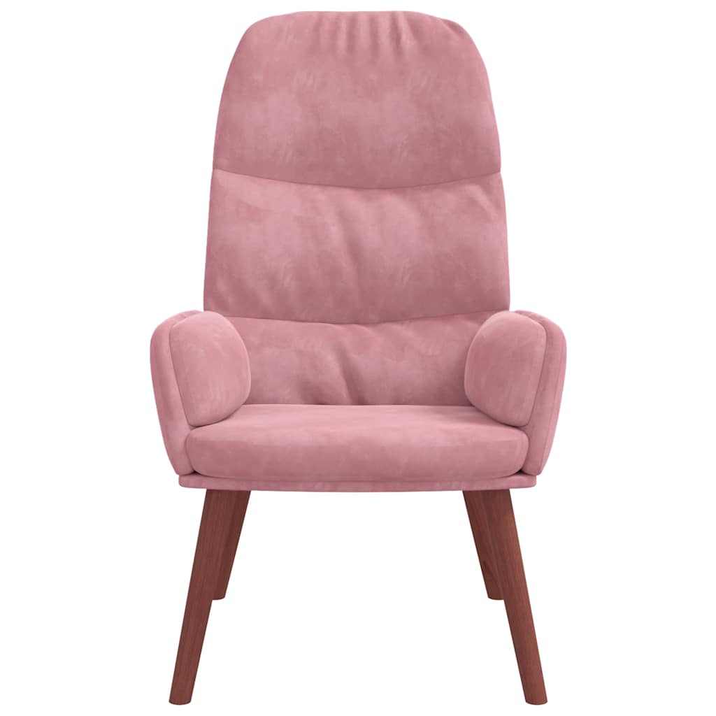 lænestol fløjl pink