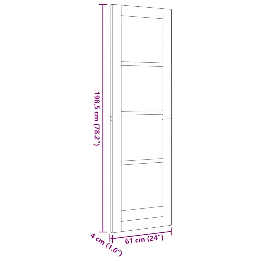 Indvendig Dør ORKDAL Hvid Primeret 61 x 198,5 cm