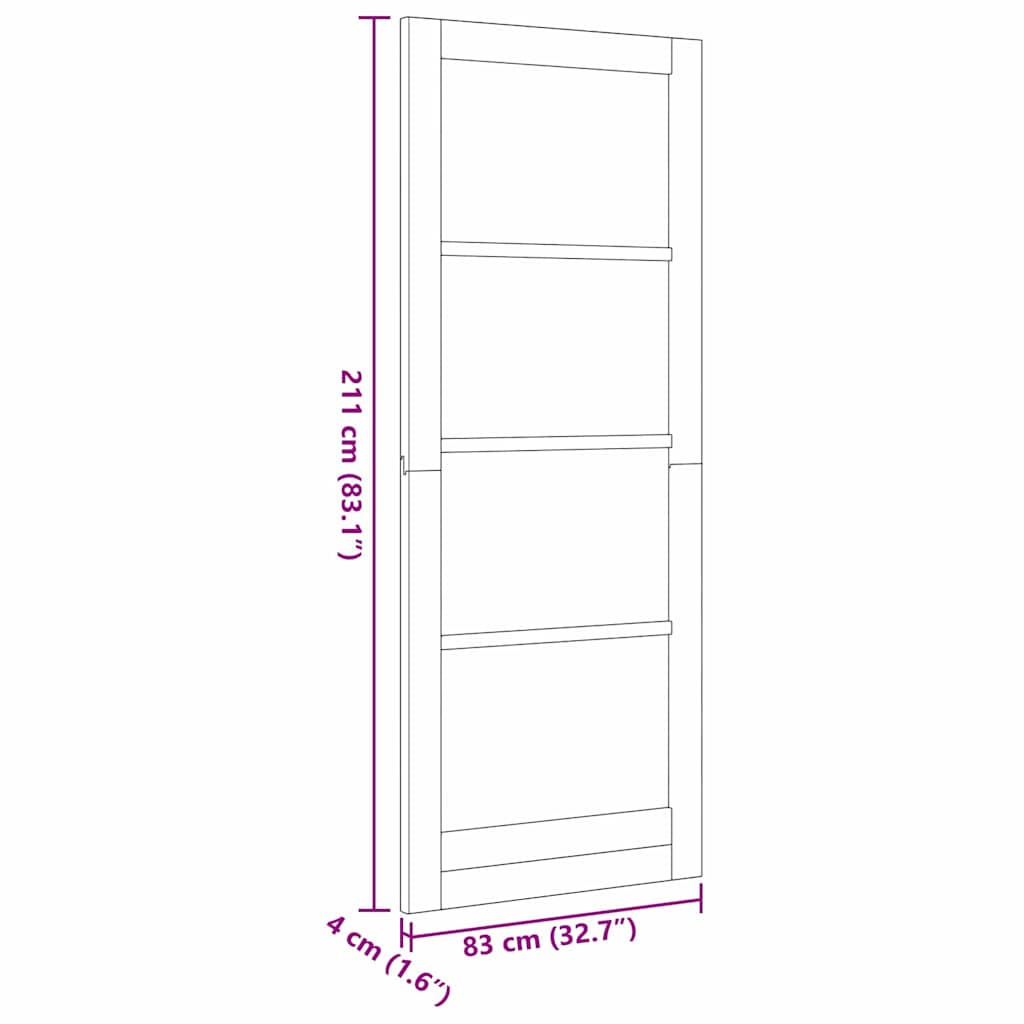 Indvendig Dør ORKDAL Hvid primet 83 x 211 cm