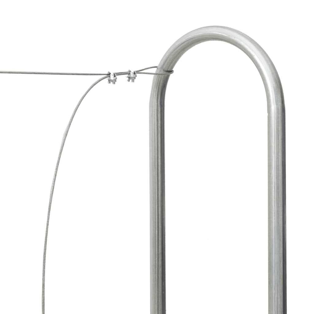brændestativ 250x25x150 cm galvaniseret stål