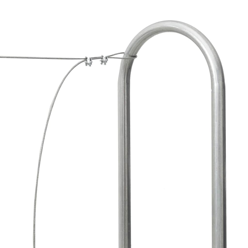 brændestativ 300x25x150 cm galvaniseret stål