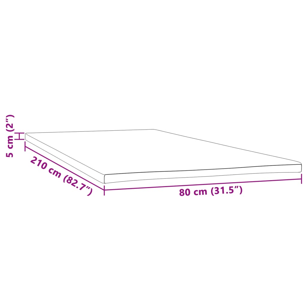 topmadras 80x210x5 cm