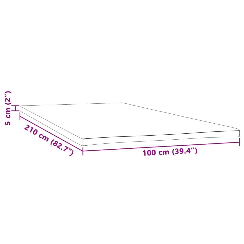 topmadras 100x210x5 cm