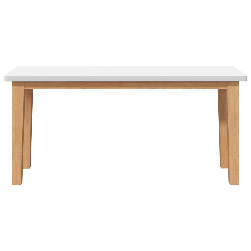 bænk 90 cm massivt gummitræ