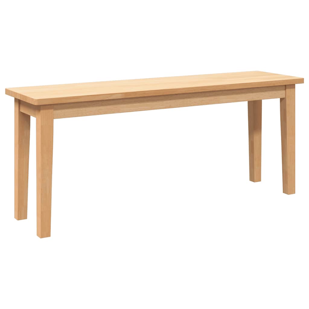 bænk 110 cm massivt gummitræ
