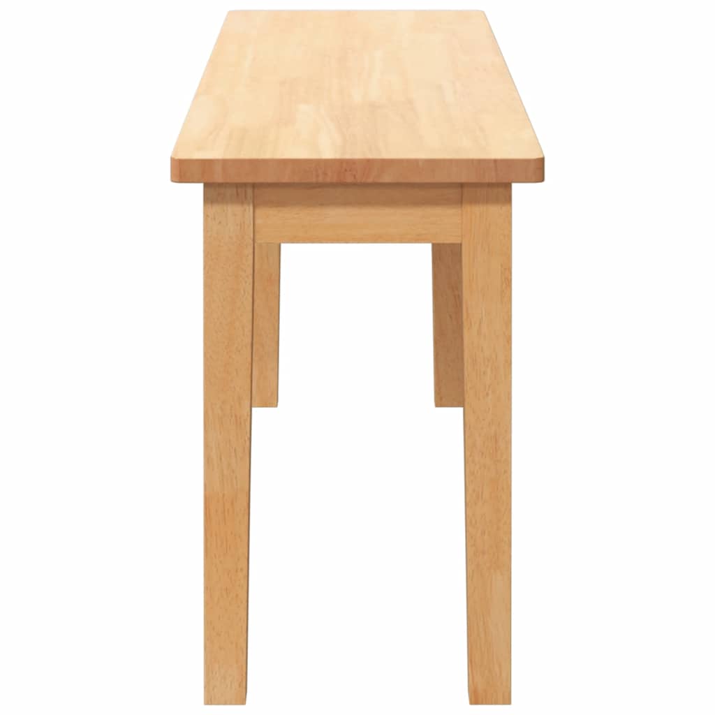 bænk 110 cm massivt gummitræ