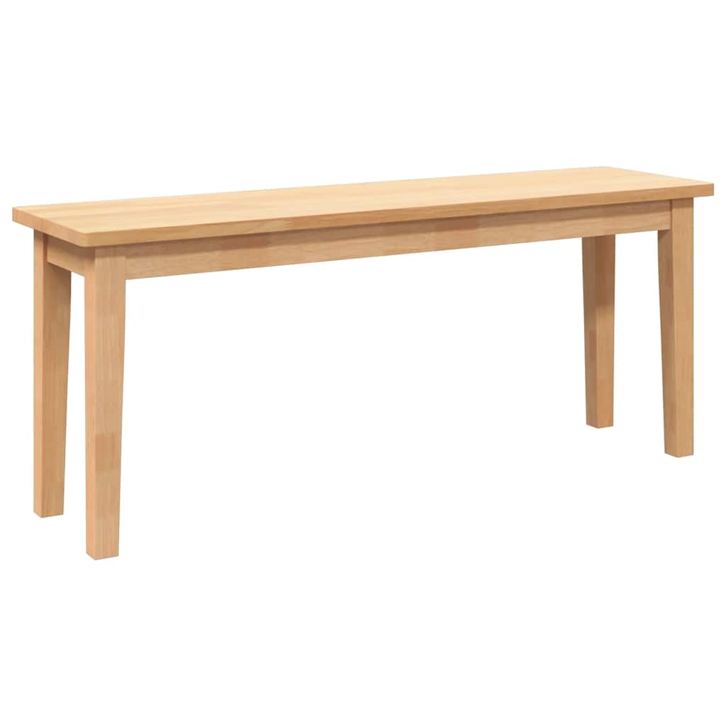 bænk 110 cm massivt gummitræ