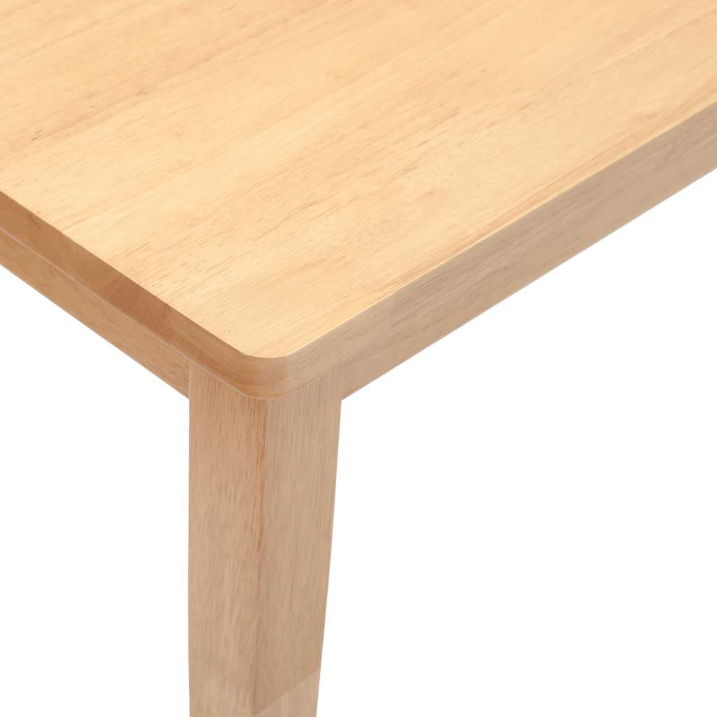 bænk 110 cm massivt gummitræ
