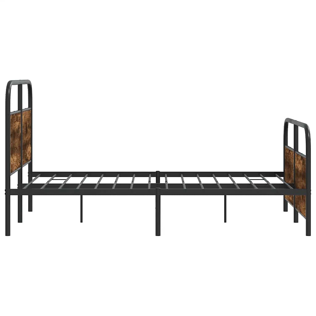 sengeramme 120x190 cm uden madras konstrueret træ røget eg