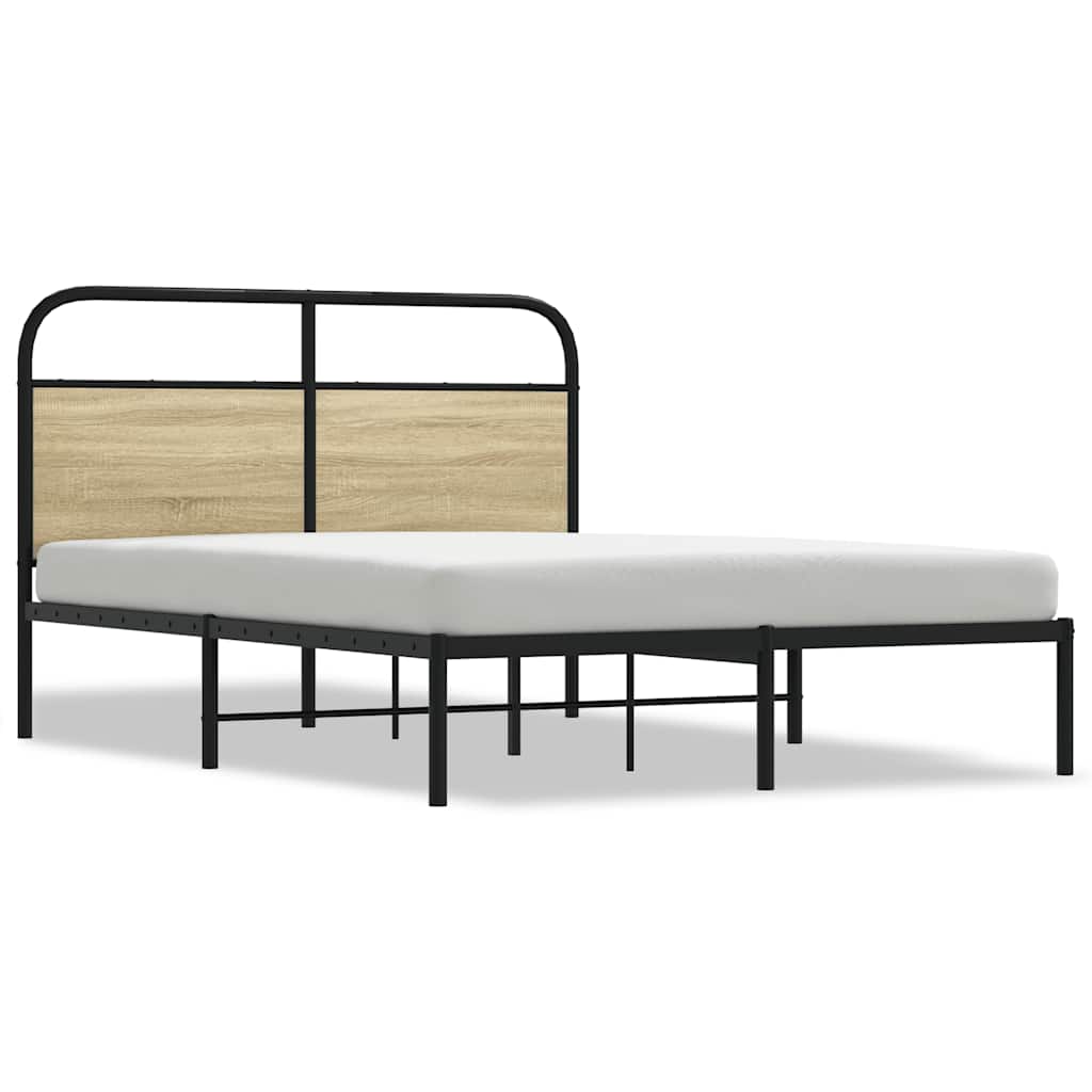 sengeramme 120x190 cm uden madras konstrueret træ sonoma-eg