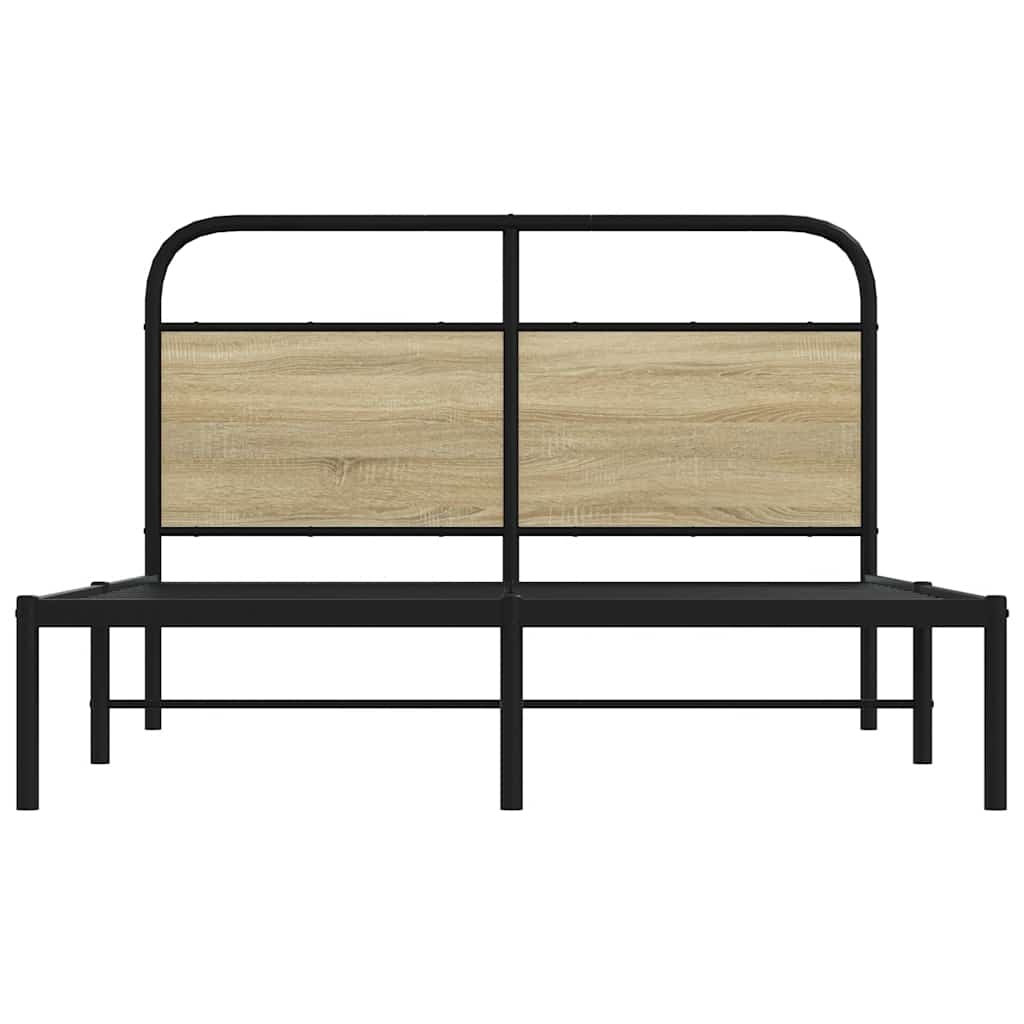 sengeramme 120x190 cm uden madras konstrueret træ sonoma-eg