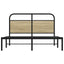 sengeramme 135x190 cm uden madras konstrueret træ sonoma-eg