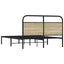 sengeramme 140x190 cm uden madras konstrueret træ sonoma-eg