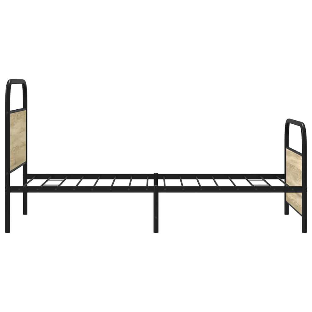 sengeramme 90x190 cm uden madras konstrueret træ sonoma-eg