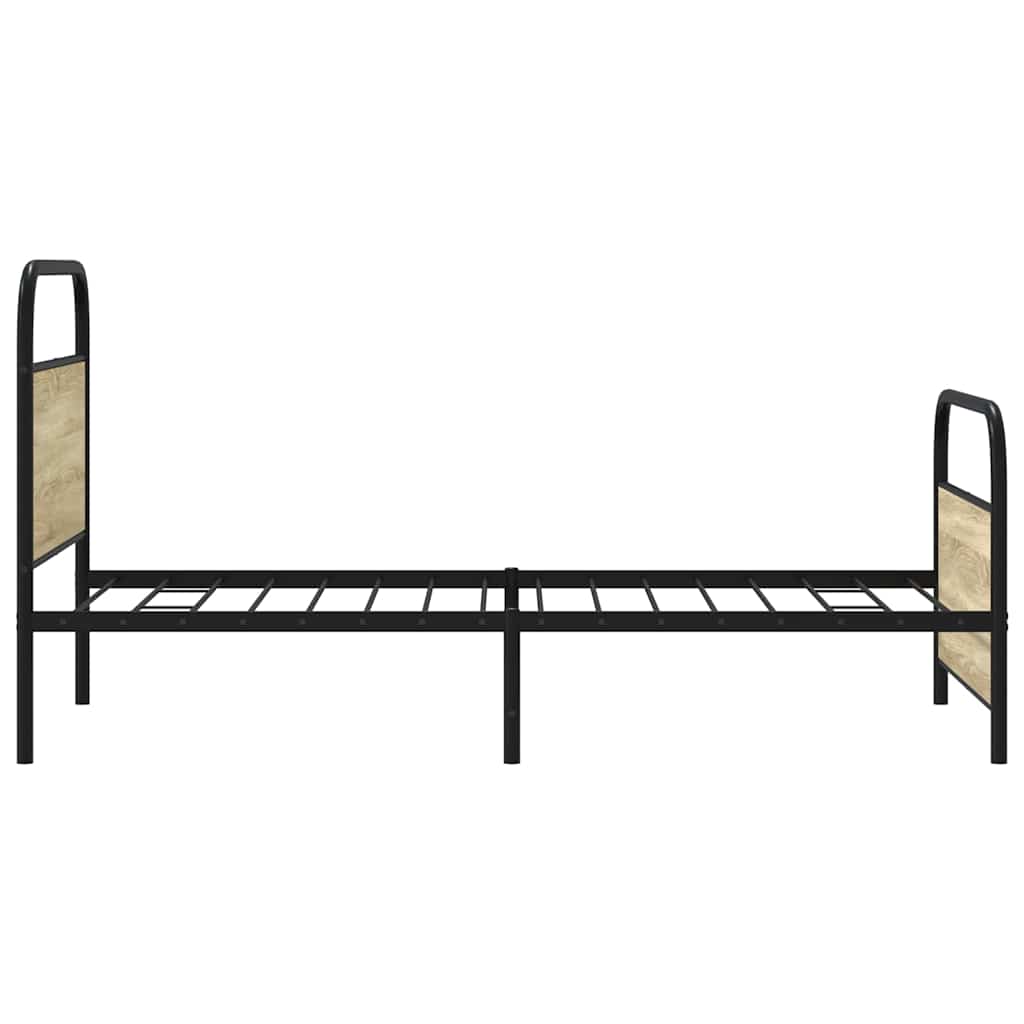 sengeramme 100x200 cm uden madras konstrueret træ sonoma-eg
