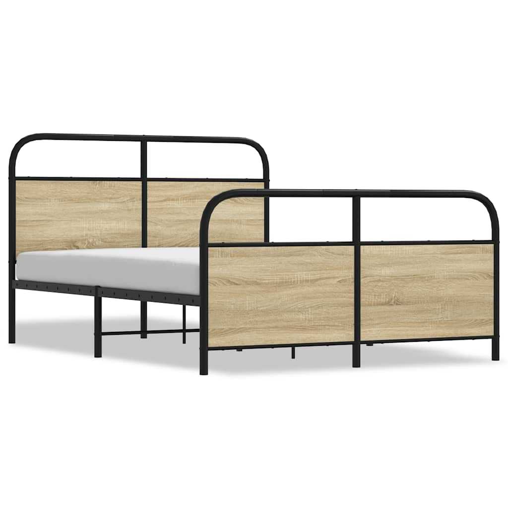 sengeramme 120x190 cm uden madras konstrueret træ sonoma-eg