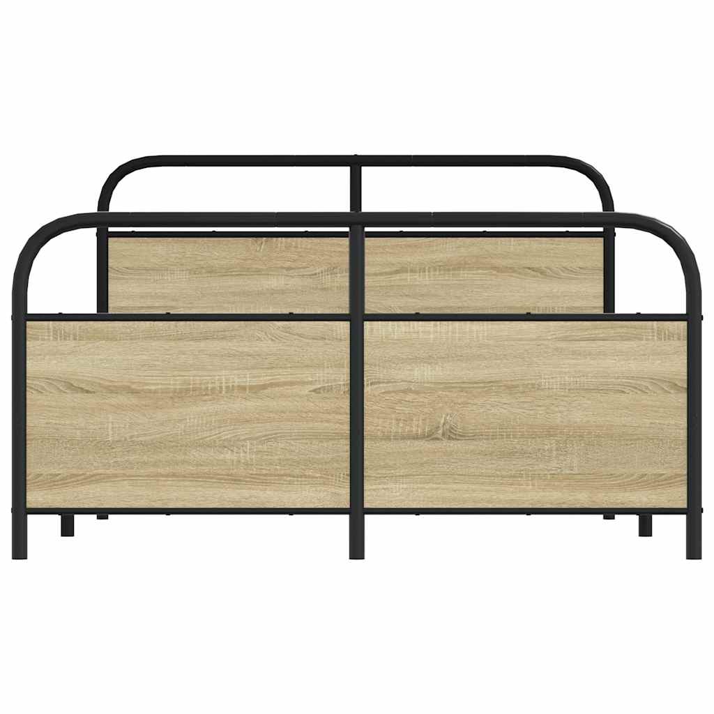 sengeramme 120x190 cm uden madras konstrueret træ sonoma-eg