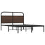 sengeramme 135x190 cm uden madras konstrueret træ brunt eg