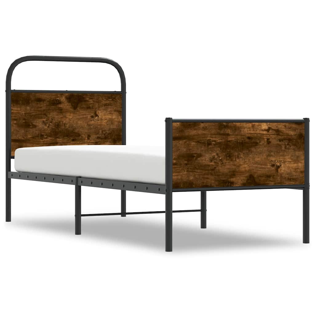 sengeramme 80x200 cm uden madras konstrueret træ sonoma-eg